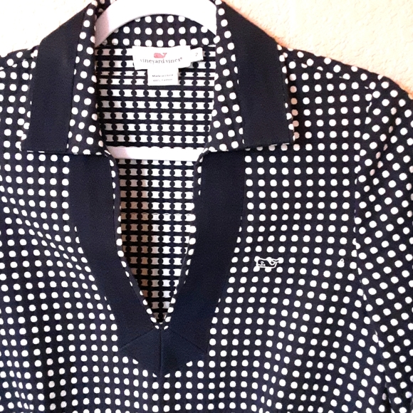 💖NWOT 💖Vineyard Vines Cotton Polka Dot Tunic - Picture 3 of 6